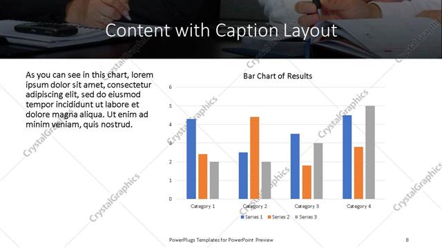 Content with Caption presentation slide layout
