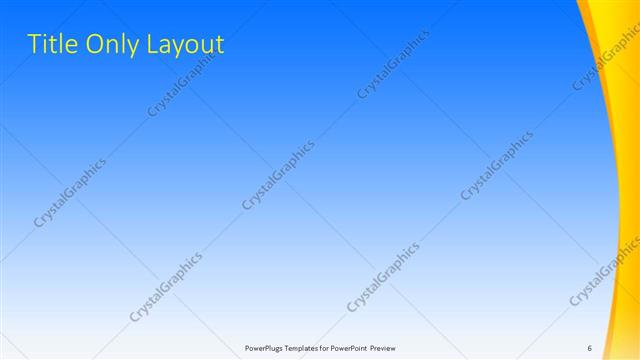 Title Only presentation slide layout