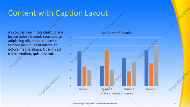 Content with Caption presentation slide layout