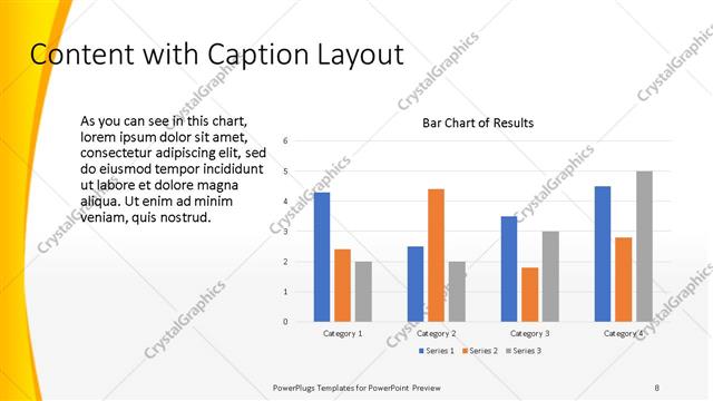 Content with Caption presentation slide layout