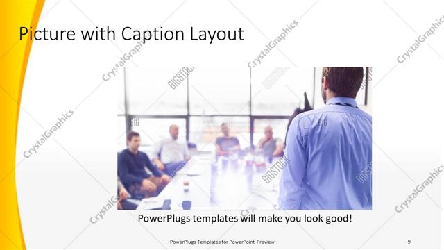 Picture with Caption presentation slide layout