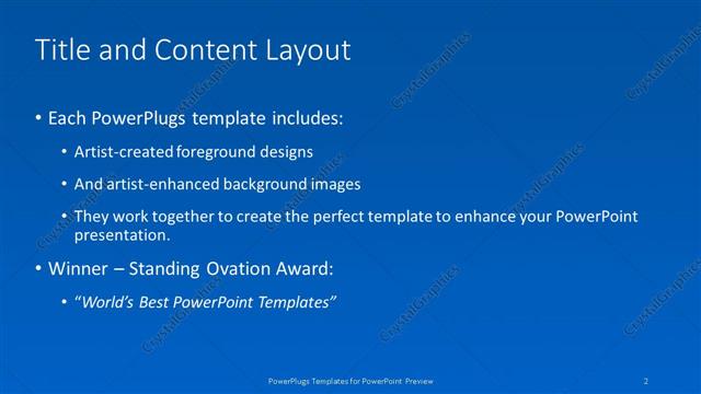 Title and Content presentation slide layout