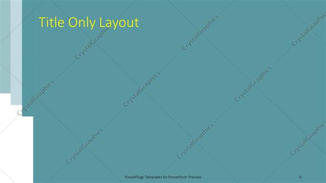 Title Only presentation slide layout