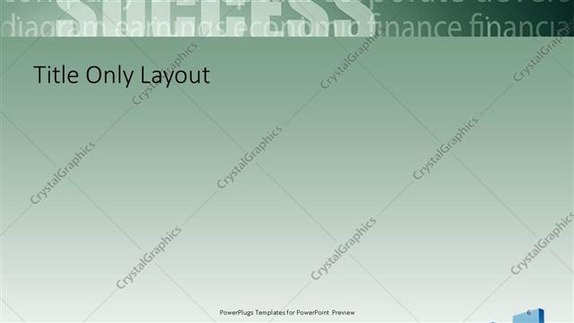 Title Only presentation slide layout