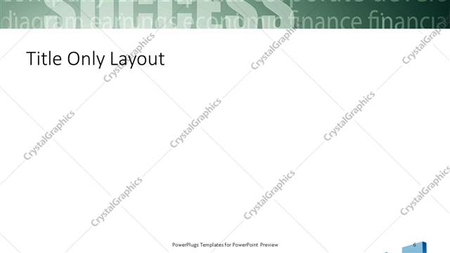 Title Only presentation slide layout