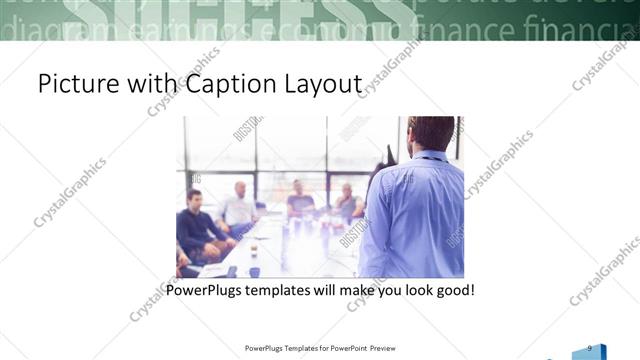 Picture with Caption presentation slide layout
