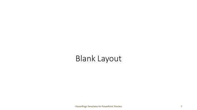 Blank presentation slide layout