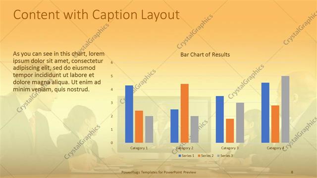 Content with Caption presentation slide layout