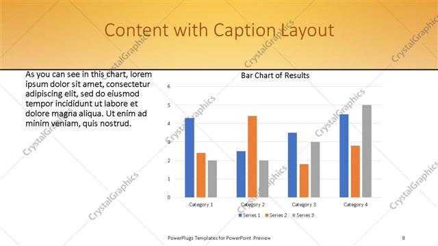 Content with Caption presentation slide layout