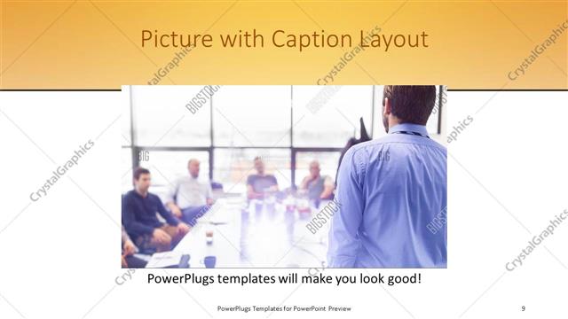 Picture with Caption presentation slide layout