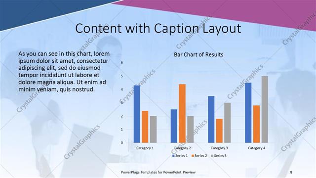 Content with Caption presentation slide layout