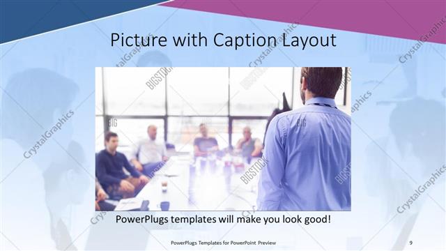 Picture with Caption presentation slide layout