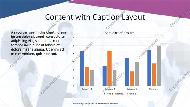 Content with Caption presentation slide layout