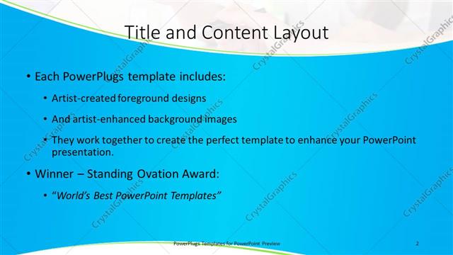 Title and Content presentation slide layout