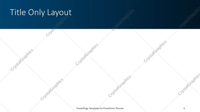 Title Only presentation slide layout