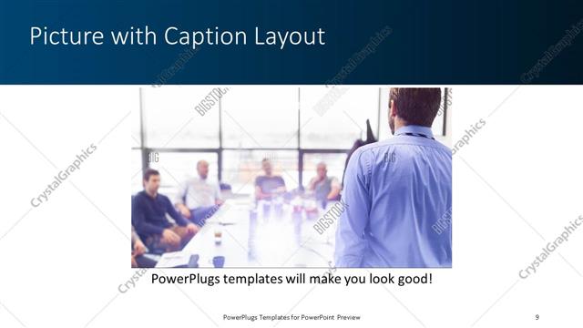 Picture with Caption presentation slide layout