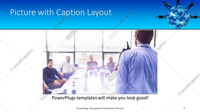 Picture with Caption presentation slide layout