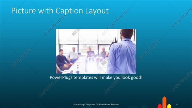 Picture with Caption presentation slide layout