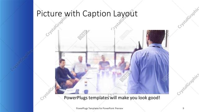 Picture with Caption presentation slide layout