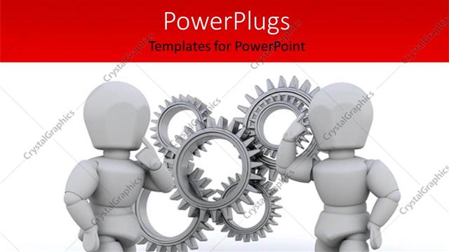  Presentation with working together - Business people working together to solve the problem with white color