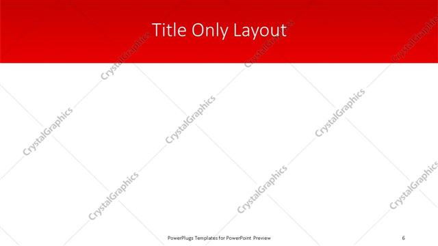 Title Only presentation slide layout