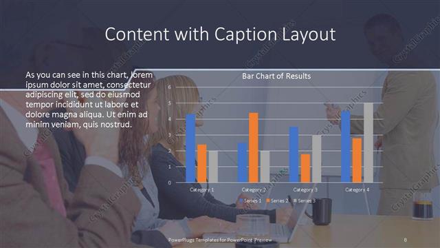 Content with Caption presentation slide layout