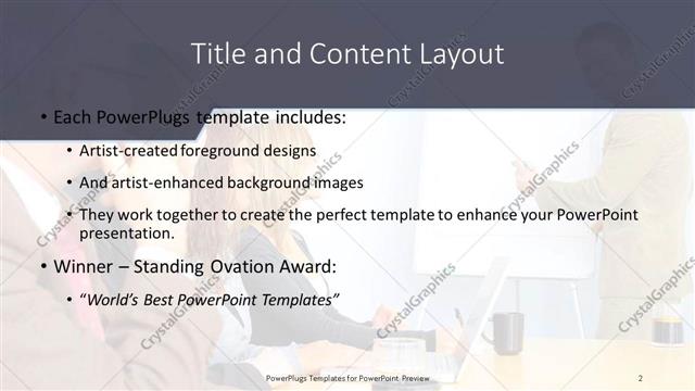 Title and Content presentation slide layout