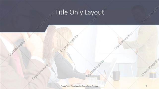 Title Only presentation slide layout