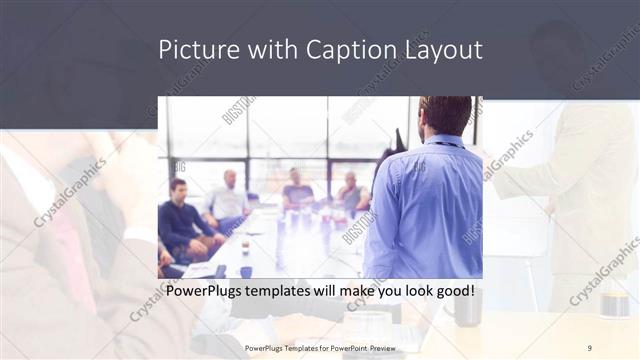 Picture with Caption presentation slide layout