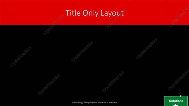 Title Only presentation slide layout