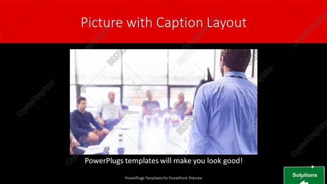 Picture with Caption presentation slide layout