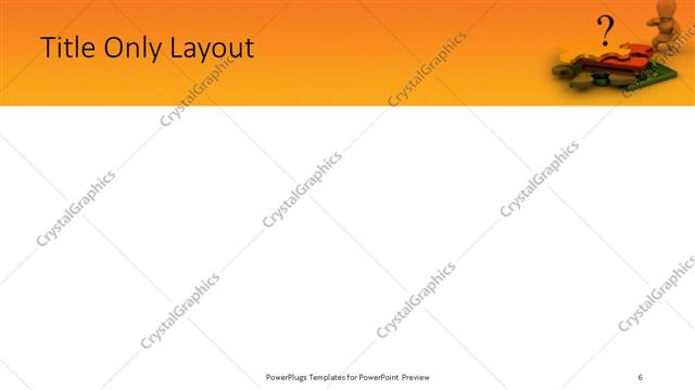 Title Only presentation slide layout