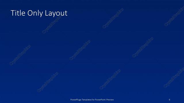 Title Only presentation slide layout