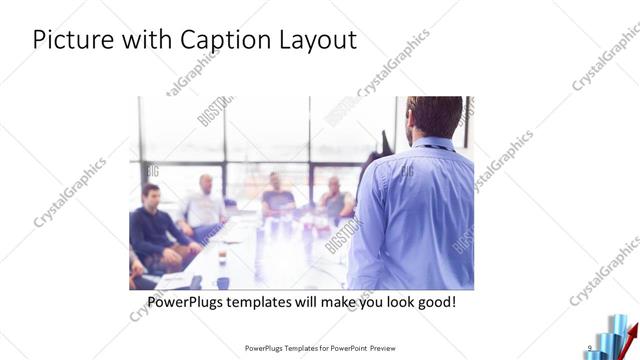 Picture with Caption presentation slide layout
