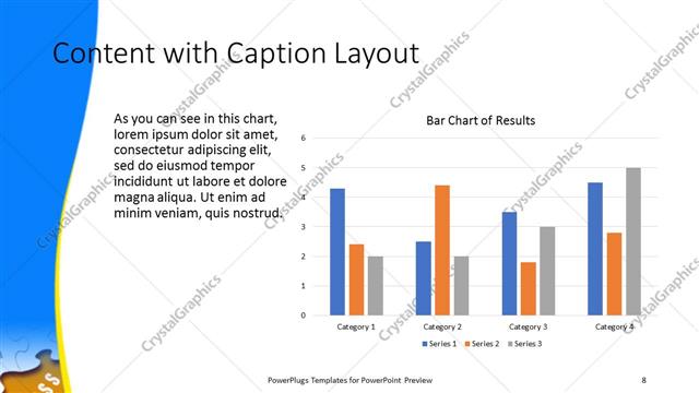 Content with Caption presentation slide layout