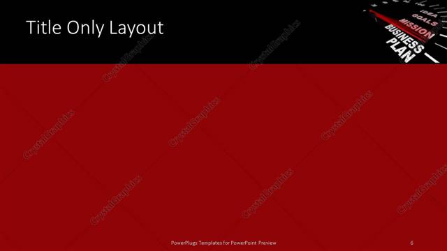 Title Only presentation slide layout