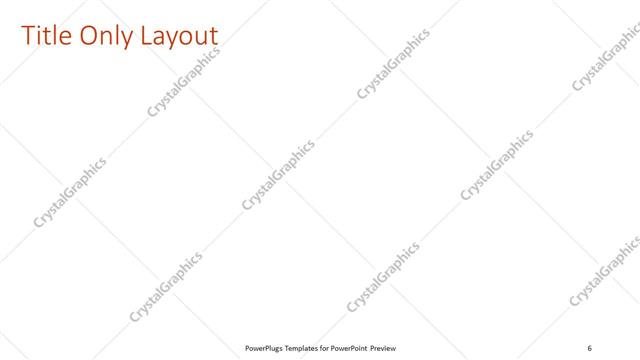 Title Only presentation slide layout