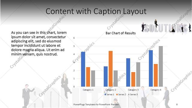 Content with Caption presentation slide layout