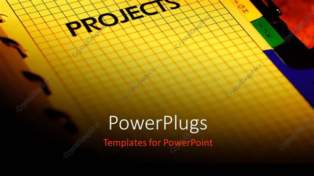 Presentation with planner - Business Project planner with red color