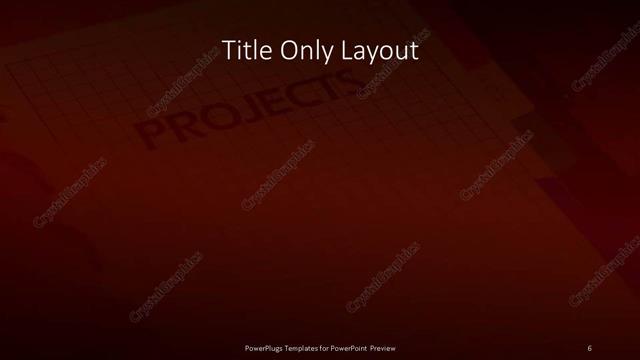 Title Only presentation slide layout