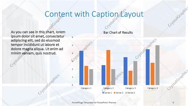 Content with Caption presentation slide layout