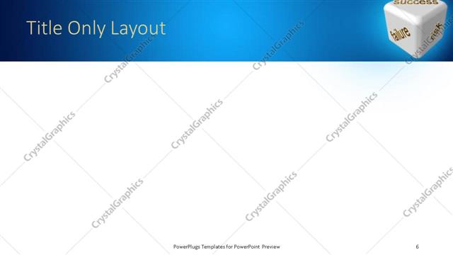 Title Only presentation slide layout