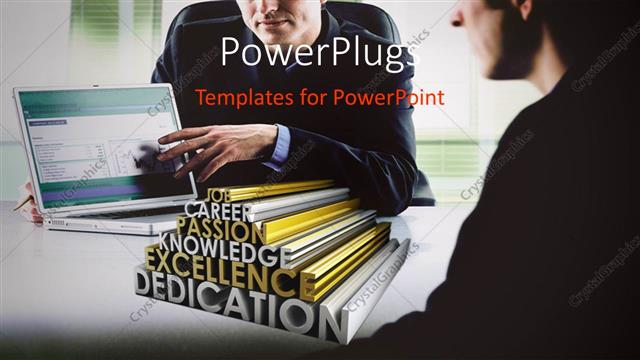  Presentation with skills - Two people working on the laptop