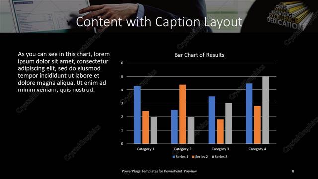 Content with Caption presentation slide layout