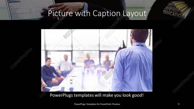 Picture with Caption presentation slide layout