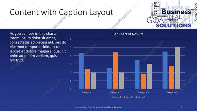 Content with Caption presentation slide layout