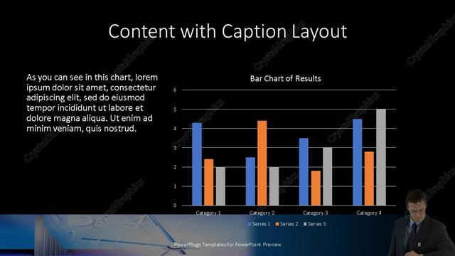 Content with Caption presentation slide layout