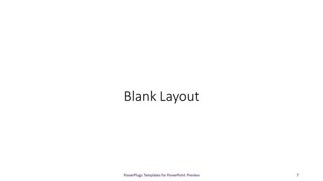 Blank presentation slide layout