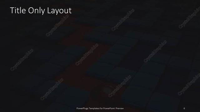 Title Only presentation slide layout