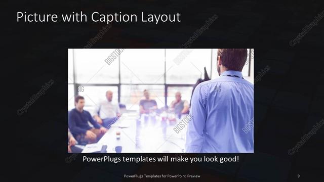 Picture with Caption presentation slide layout